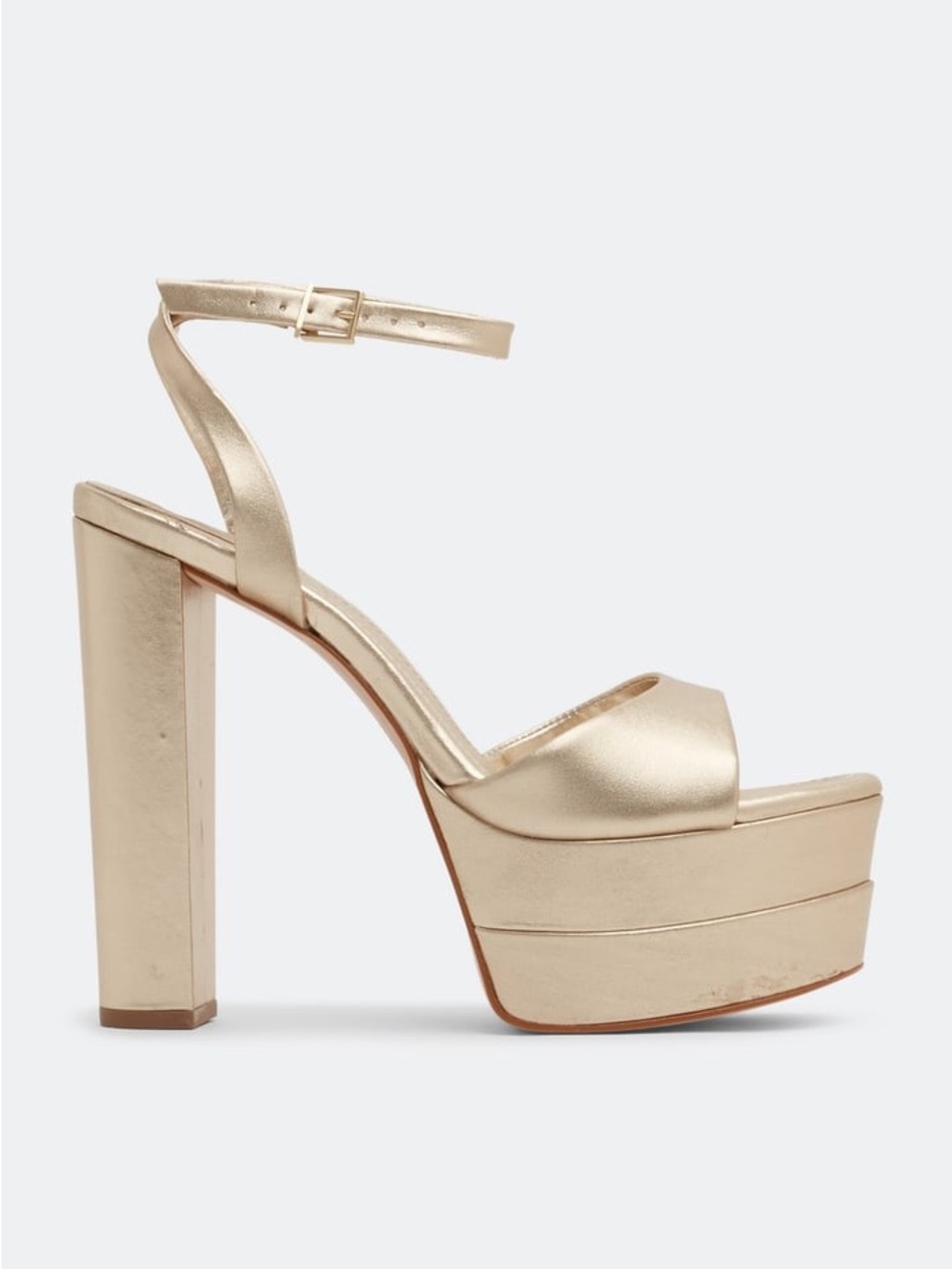 SCHUTZ KAILA PLATFORMS IN PLATINA GOLD | SLIGHTLY USED